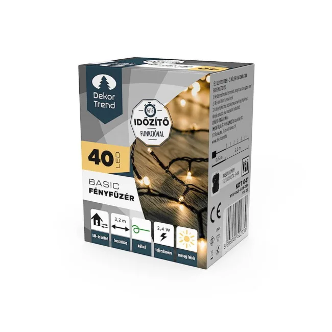 Dekortrend LED lampice 40 kom toplo bela KDT 041 Dekortrend LED lampice 40 kom toplo bela KDT 041